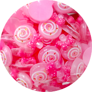 빙글빙글막대사탕 핑크 100개